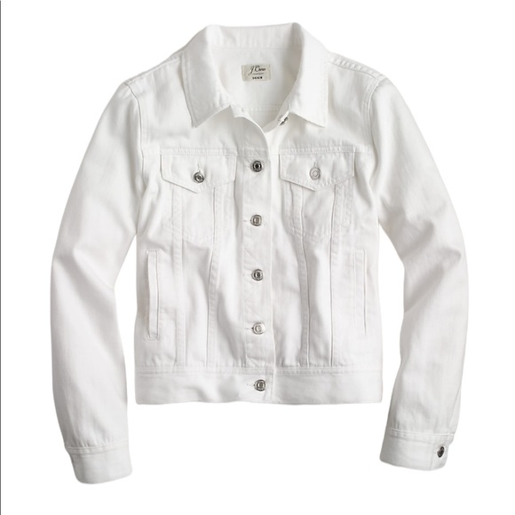 J. Crew Denim Jacket in White